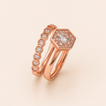 Bague Éclat Hexagone