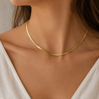 Collier Ruban Doré